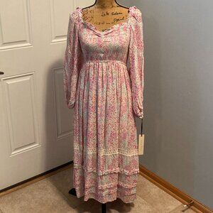 Floral Maxi Dress Women Size M by Penelope Rose NWT